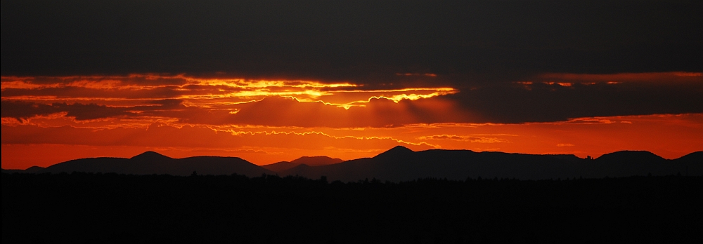 Panorama Sonnenuntergang 25.07.2009