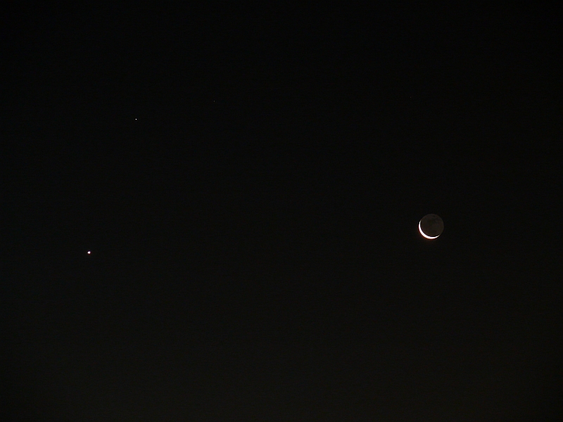 Venus, Saturn und Mond 16.10.2009