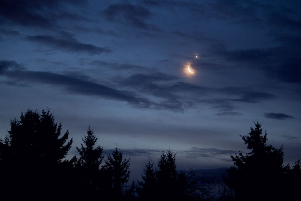 Mond und Venus Konjunktion 26.02.2014